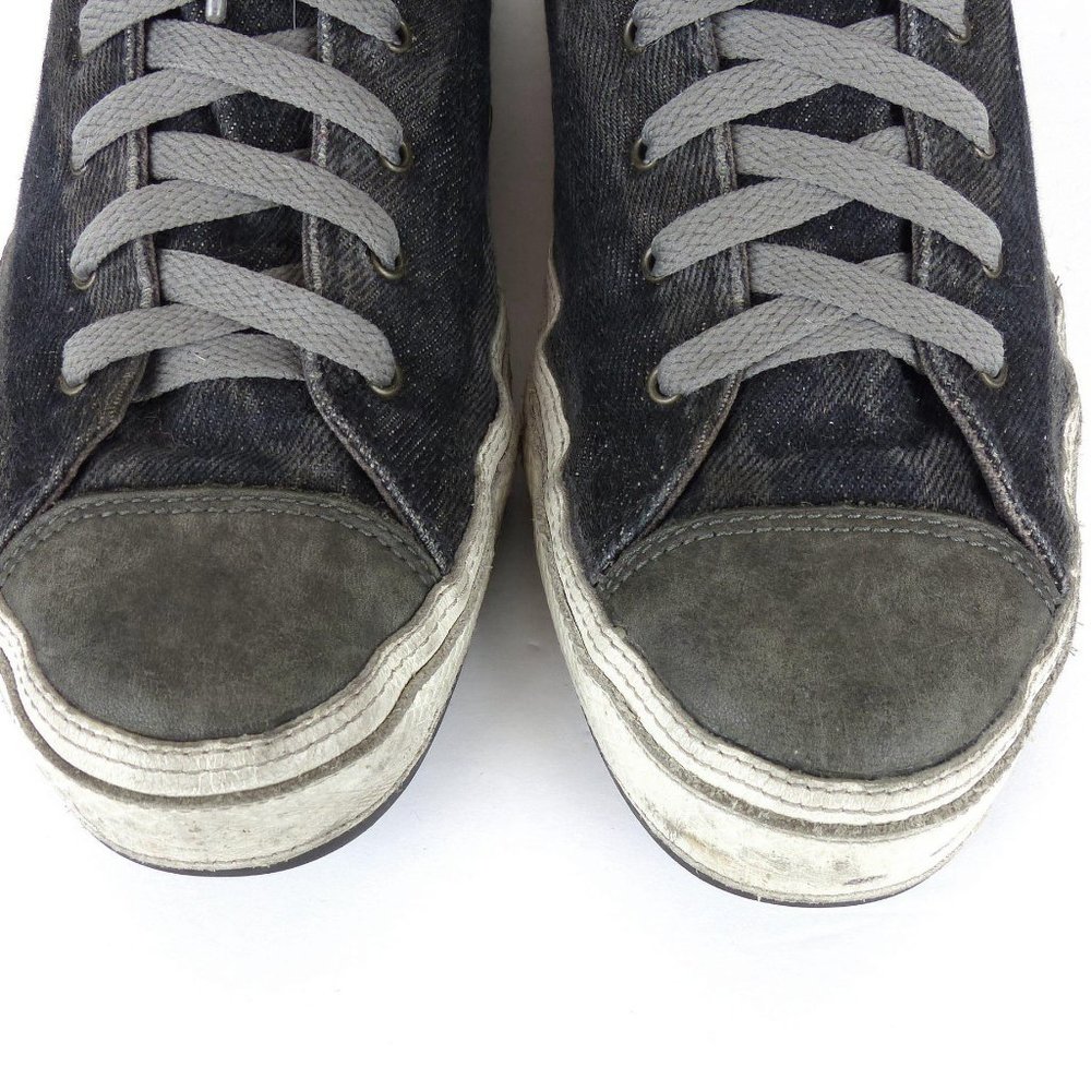 Converse Premium Post Hi Top Sneakers Women 9 Denim Blue Gray Stripes 139906C - Picture 15 of 15